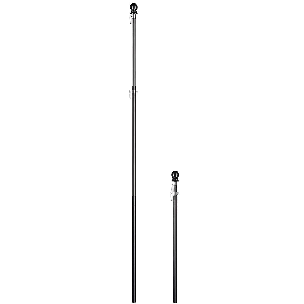 Yescom 6' American Aluminum Telescopic Flag Pole Set