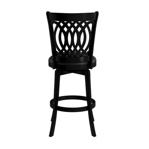 Hillsdale Furniture Van Draus Wood Swivel Stool， Black