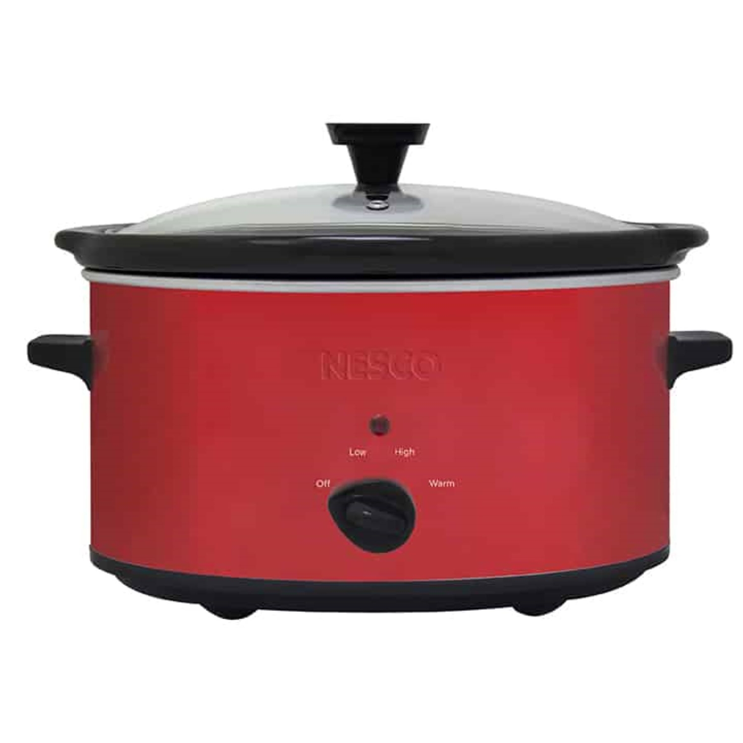 Nesco 6 qt Red Ceramic Slow Cooker