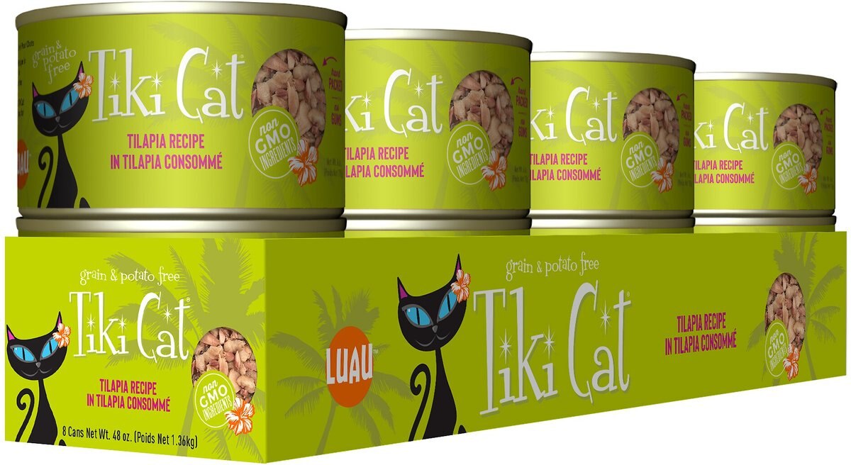 Tiki Cat Kapi'Olani Luau Tilapia in Tilapia Consomme Grain-Free Canned Cat Food