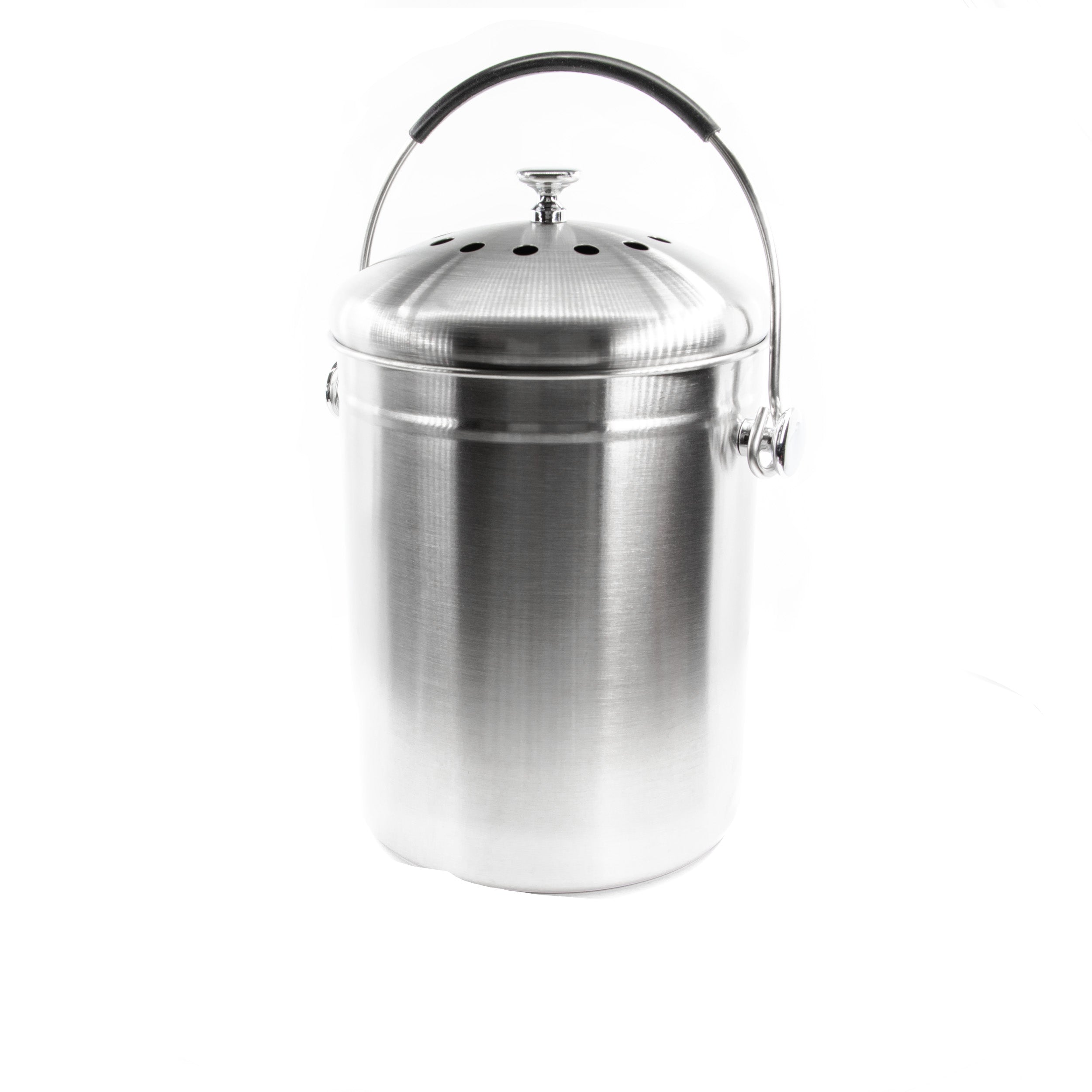 Countertop Compost Bin Stainless Steel 166 oz.