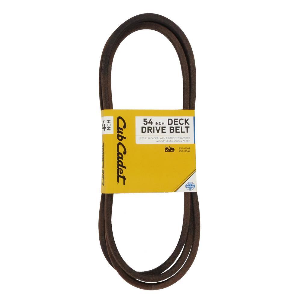 Cub Cadet Original Equipment Deck Drive Belt for Select 54 in. Front Engine Riding Lawn Mowers OE# 954-0642 OCC-754-0642