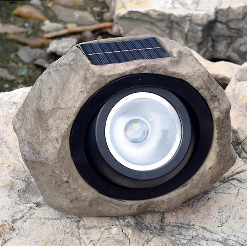 Solar Lawn Lamp Garden Outdoor Landscape Spotlight Waterproof Simulation Stone Led Light Yard Pathway Patio Fence Park Lighting