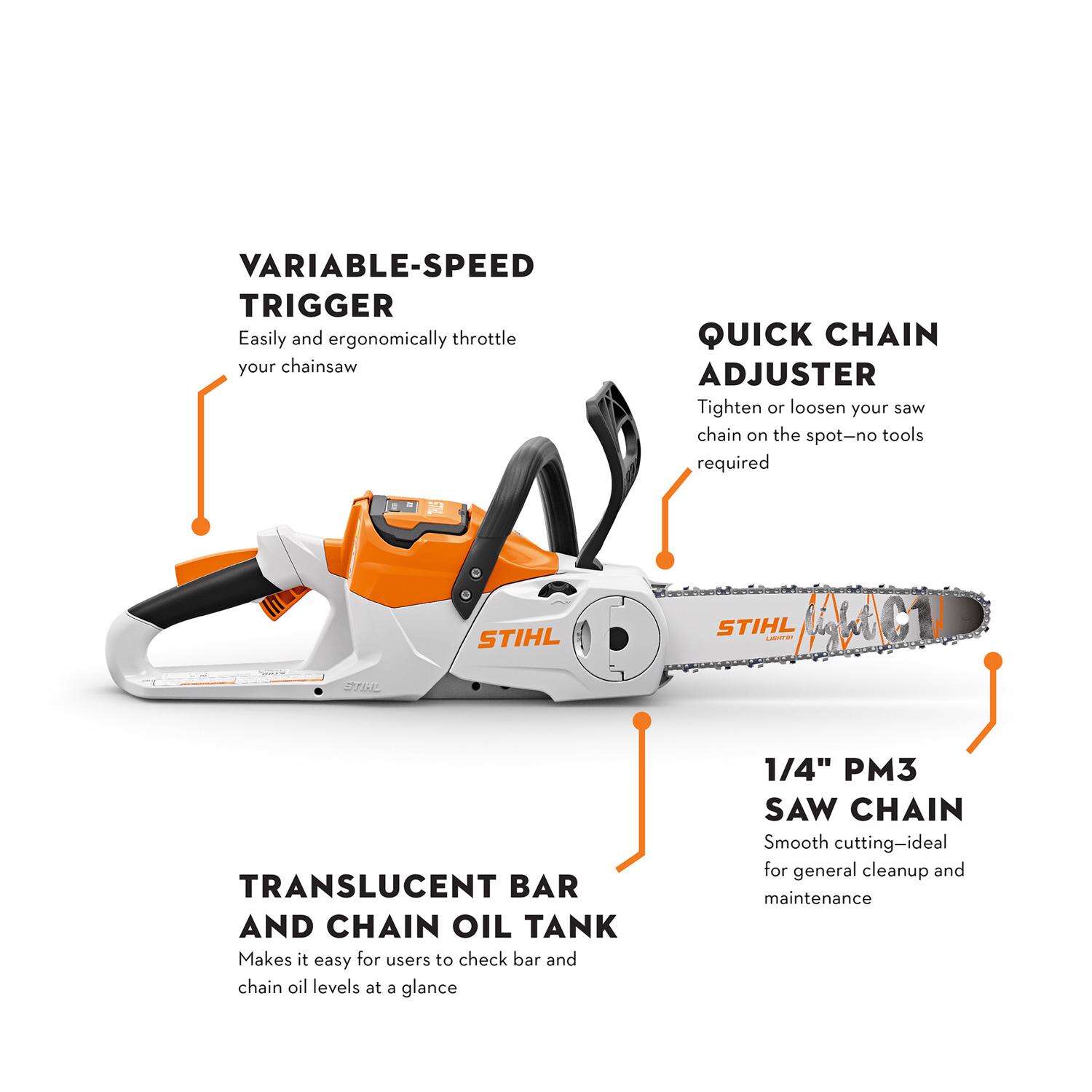 STIHL MSA 70 C-B 12 in. Battery Chainsaw