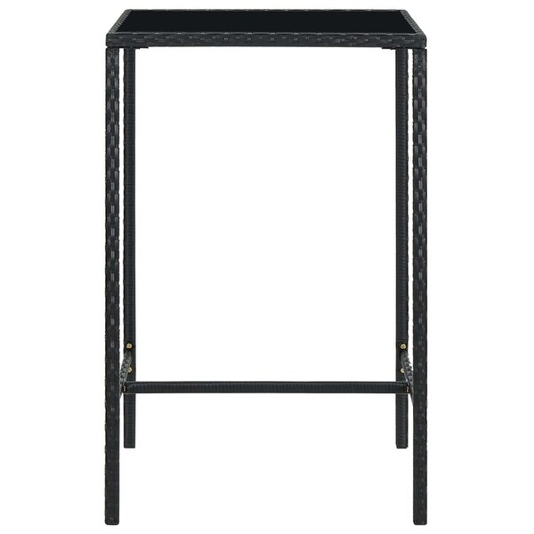 vidaXL Patio Bar Table Black 27.6