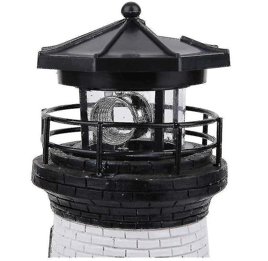 Led Lighthouse Solar Lighthouse Garden Rotating Beacon Tower Light-b