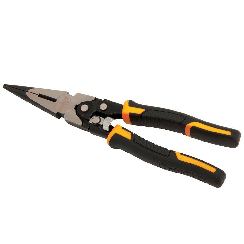 DW 8 in. Compound Action Long Nose Pliers DWHT70277