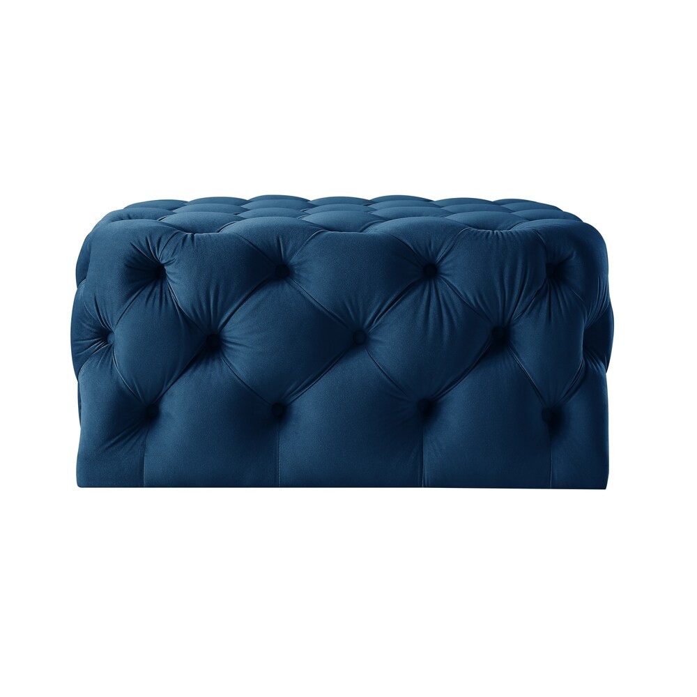 Gordon Diamond Tufted Square Shape Cocktail Ottoman