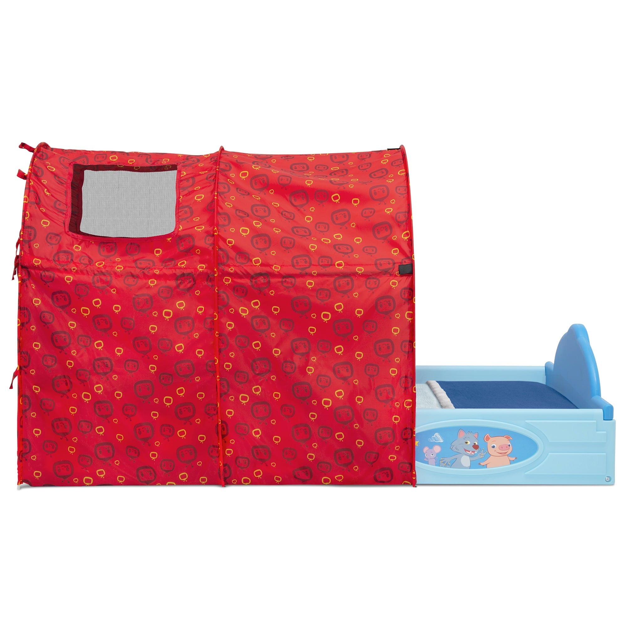 CoComelon Sleep and Play Toddler Bed with Tent by Delta Children