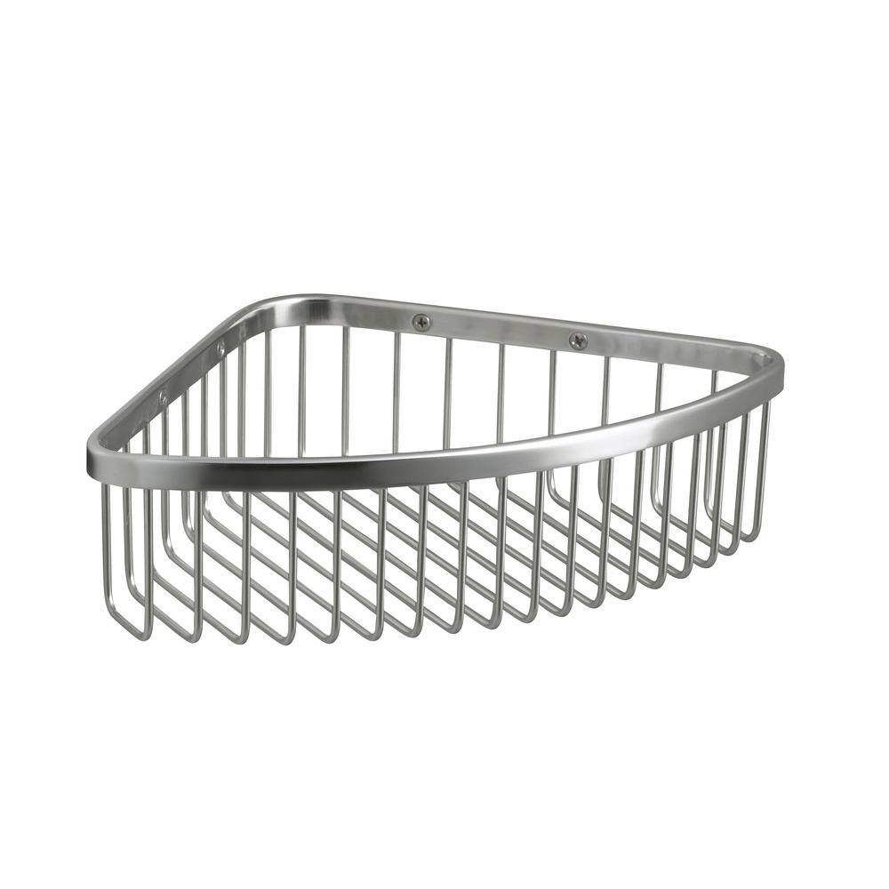 KOHLER Large Shower Basket in Polished Stainless K-1897-S