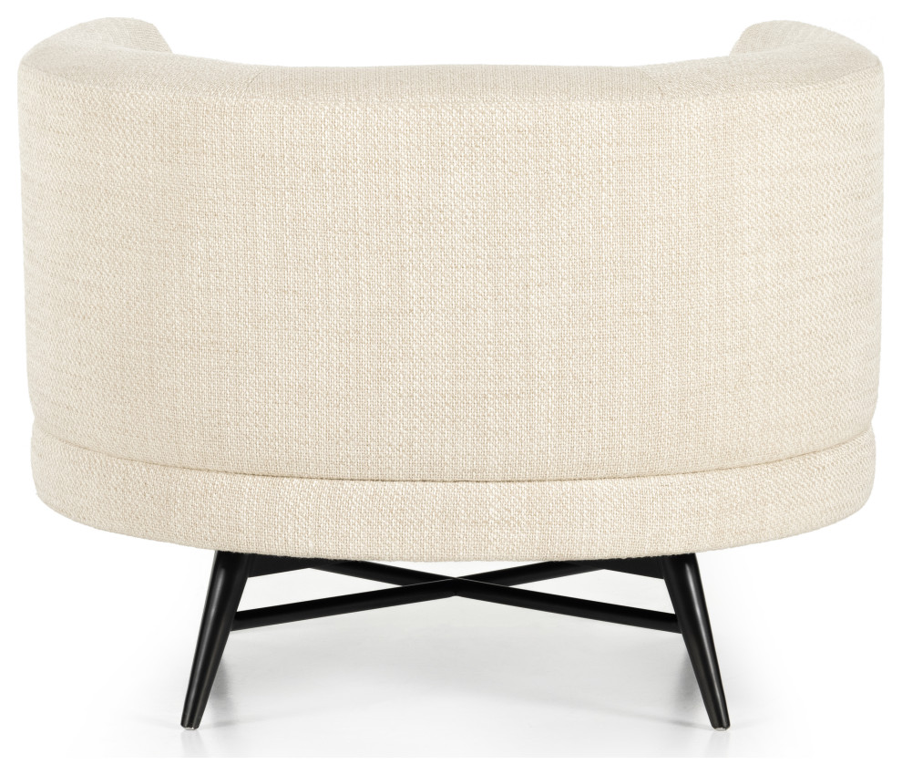 Carmela Swivel Chair  Irving Taupe   Midcentury   Armchairs And Accent Chairs   by Four Hands  Houzz