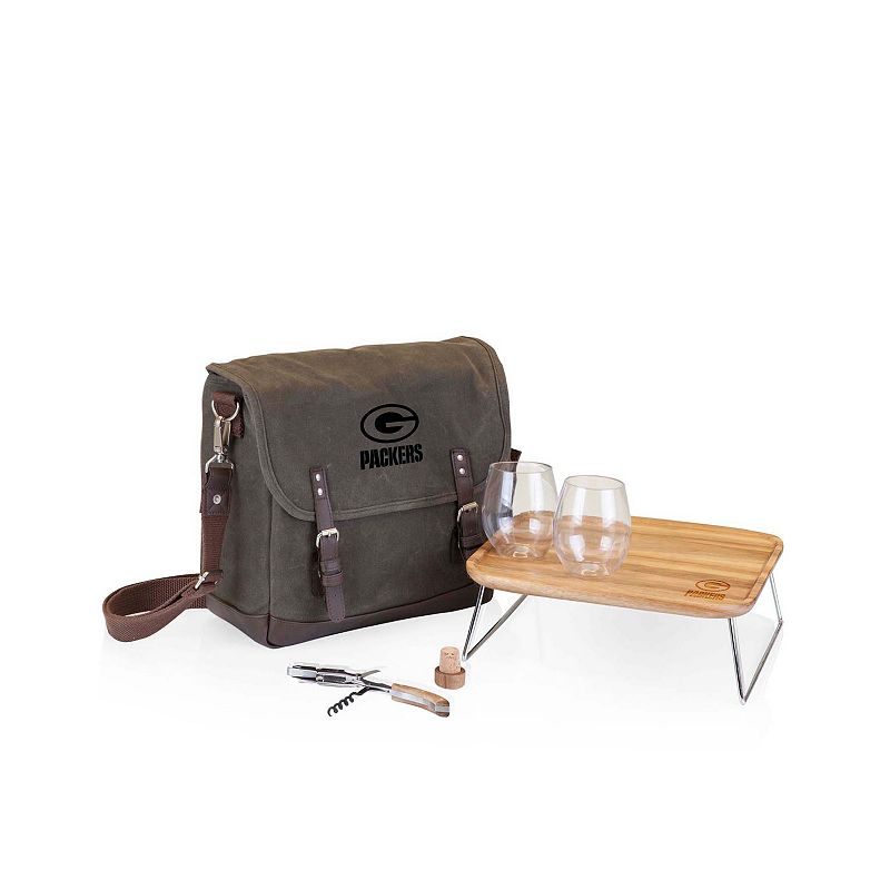 Picnic Time Green Bay Packers Adventure Wine Tote Set