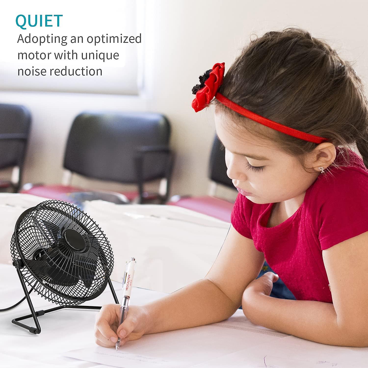 15.2cm Blade Usb Desktop Fan， Usb Powered， Personal Table Fan， Mini Cooling Fan， Small Desktop Fan