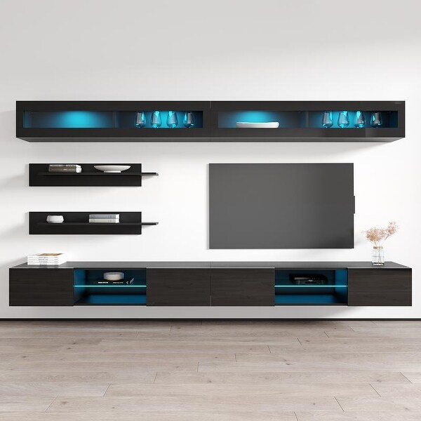 Fly I2 33TV Wall Mounted Floating Modern Entertainment Center