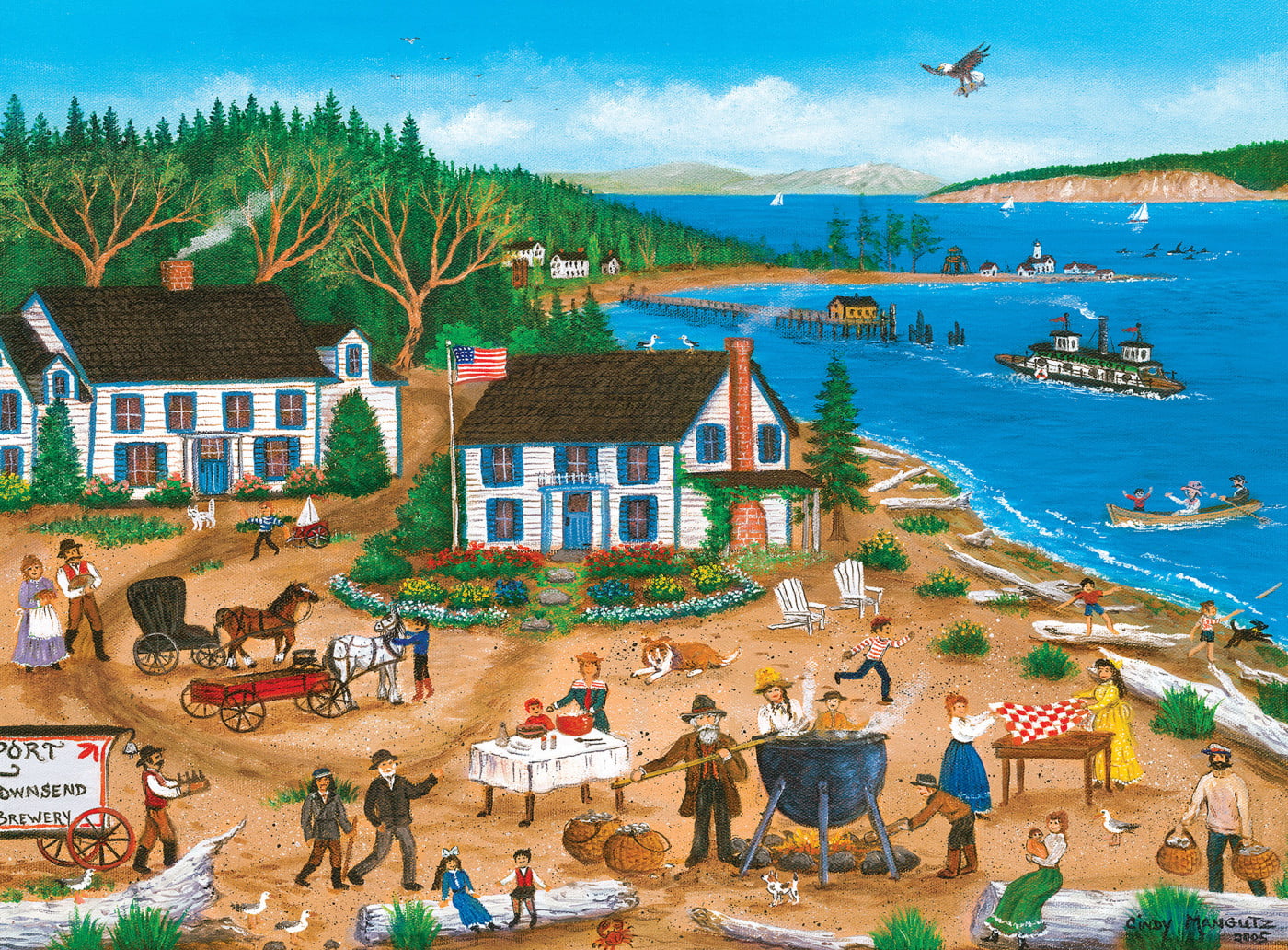 MasterPieces 12 Pack Jigsaw Puzzles - Folk Art 12-Pack Bundle