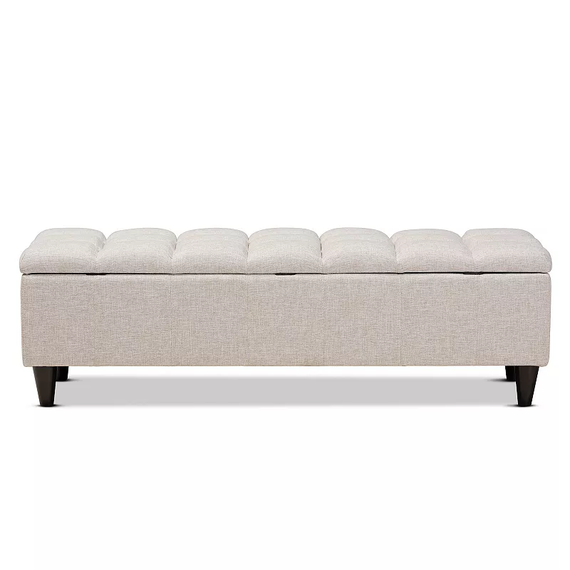 Baxton Studio Brette Storage Ottoman