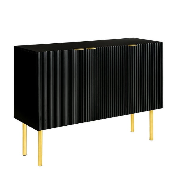 Sideboard Cabinet with Gold Metal Legs and Handles