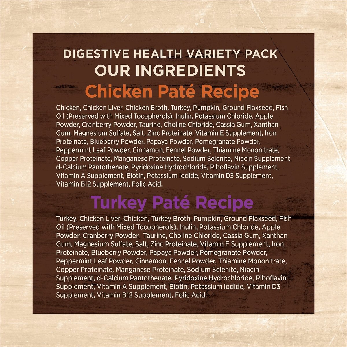 Wellness CORE Digestive Health Chicken and Turkey Pate Variety Pack Grain-Free Wet Cat Food， 3-oz， case of 12