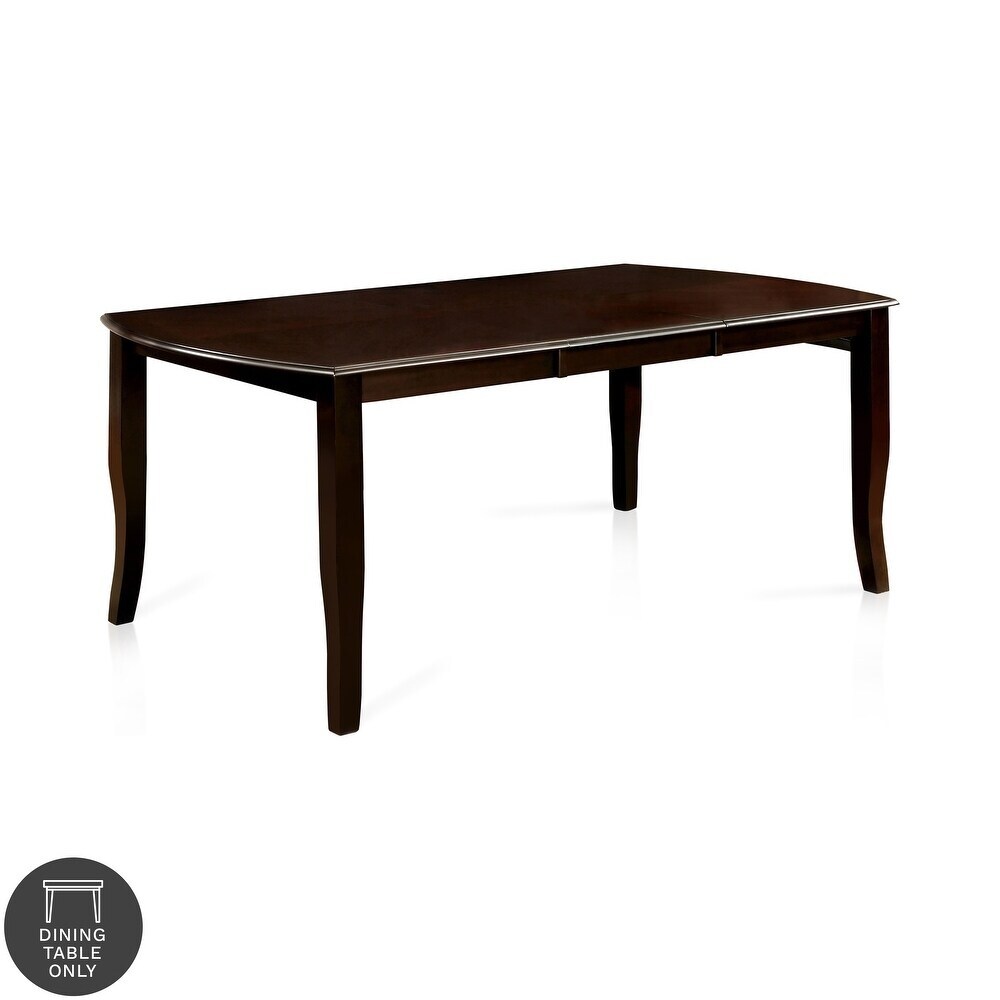 Furniture of America Zita Espresso 72 inch Wood Expandable Dining Table