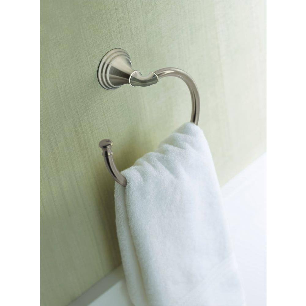 KOHLER Devonshire Towel Ring in Vibrant Brushed Nickel K-R10557-BN