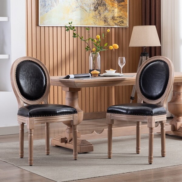 Upholstered French Dining Chair with rubber legs