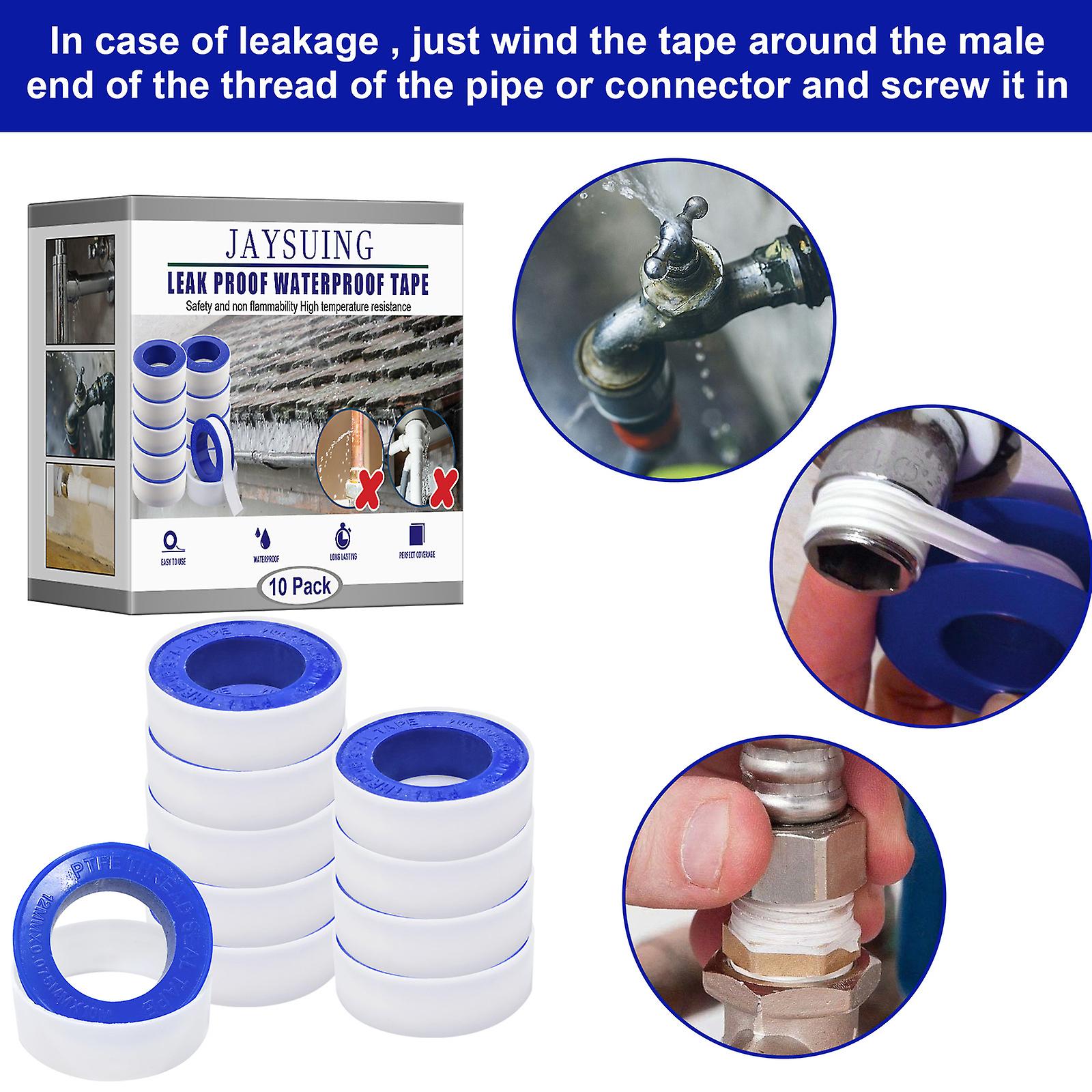 Leaky Waterproof Raw Material Tape Pure Ptfe Material Water Pipe Faucet Waterproof Sealing Tape