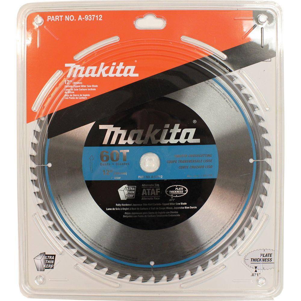 Makita 12 in. x 1 in. 60 TPI Micro-Polished Miter Saw Blade A-93712