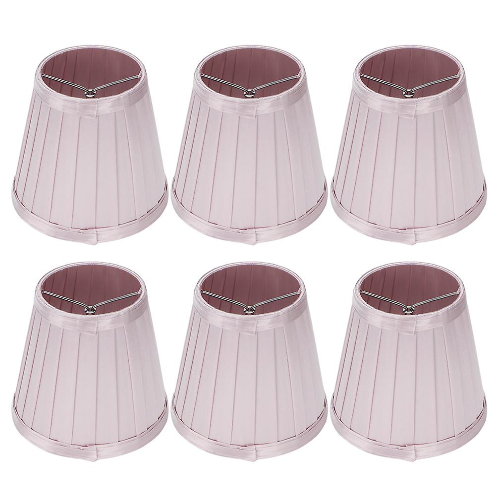 6pcs Lampshade Replacement for E14 Bulb Interface Wall Light Ceiling Light Cover Shade Pink Purple