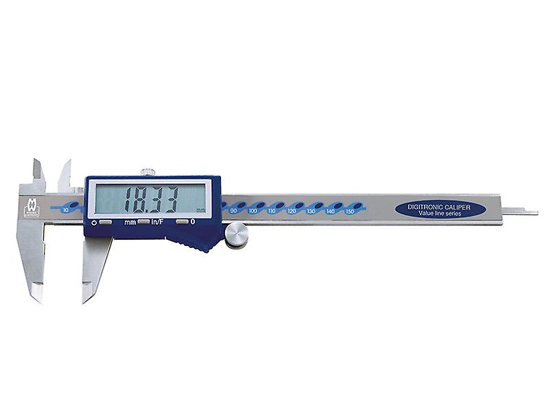 Moore and Wright Digital Caliper with Fractions 150mm (6in) MAW11015DFC