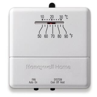 Honeywell Home Economy Non-Programmable Thermostat with 1H1C Single Stage Heating and Cooling CT31A