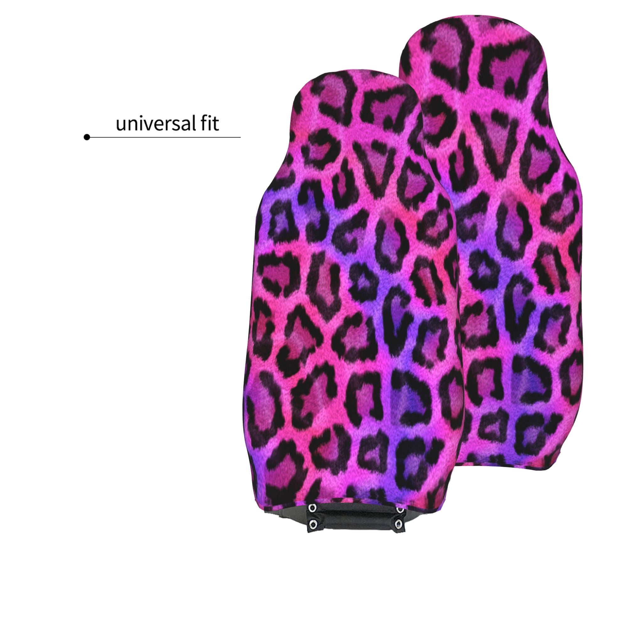 ZICANCN Car Seat Cover Purple Leopard Print Car Front Seat Covers Protectors ， Automotive Seat Covers for Cars Trucks Suv