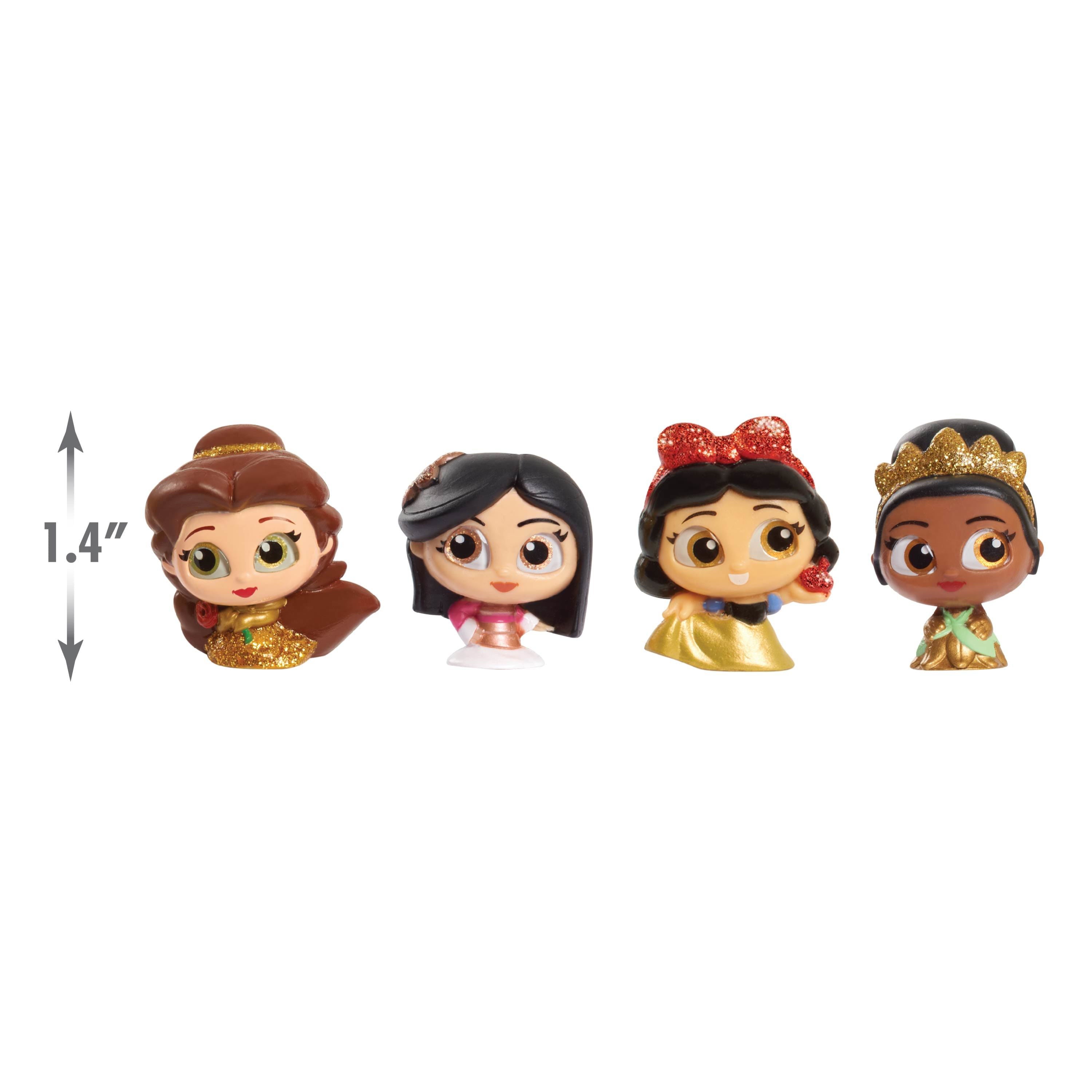 Disney Doorables Glitter and Gold Princess Collection Peek, Includes 8 Exclusive Mini Figures, Styles May Vary, Officially Licensed Kids Toys for Ages 5 Up, Gifts and Presents