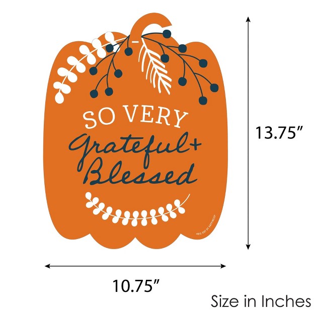 Big Dot Of Happiness Happy Thanksgiving Hanging Porch Fall Harvest Party Outdoor Decorations Front Door Decor 1 Piece Sign