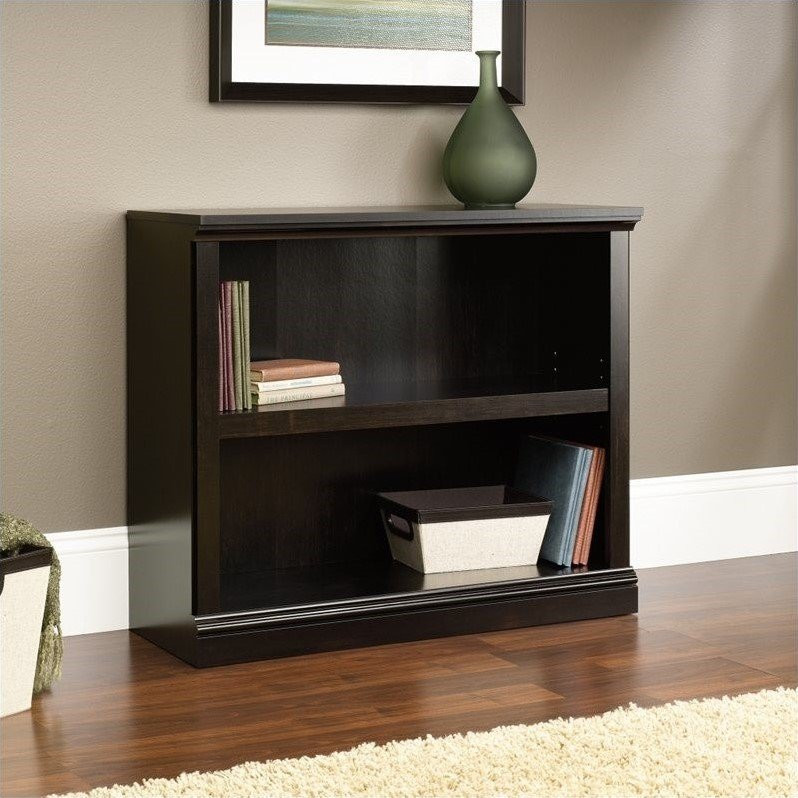 Home Square 2 Shelf Wood Bookcase Set in Estate Black (Set of 2)   Transitional   Bookcases   by Homesquare  Houzz