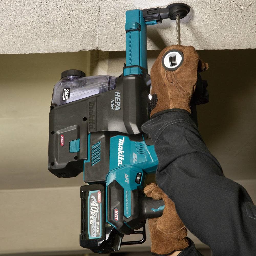 Makita Dust Extractor Attachment with HEPA Filter Cleaning Mechanism DX14 from Makita