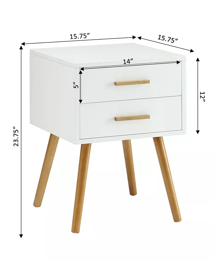 Convenience Concepts Oslo 2 Drawer End Table