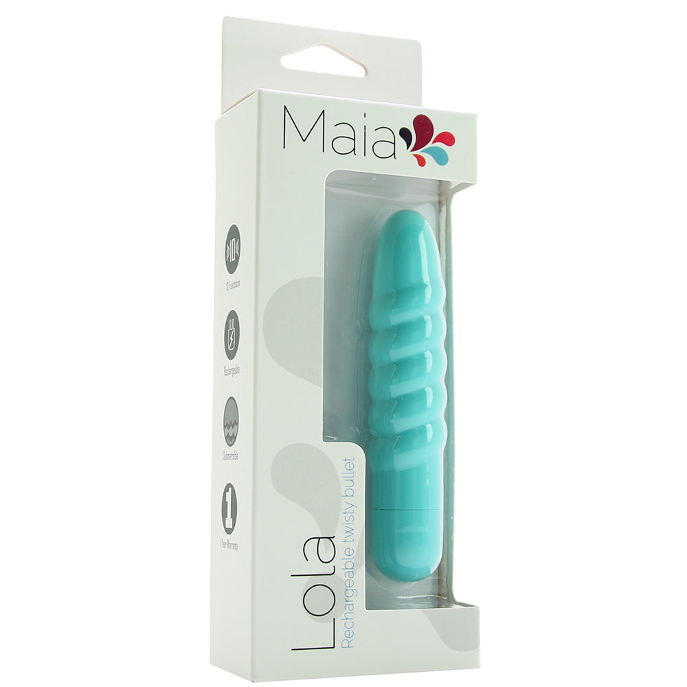 Lola Rechargeable Twisty Bullet Vibe in Teal