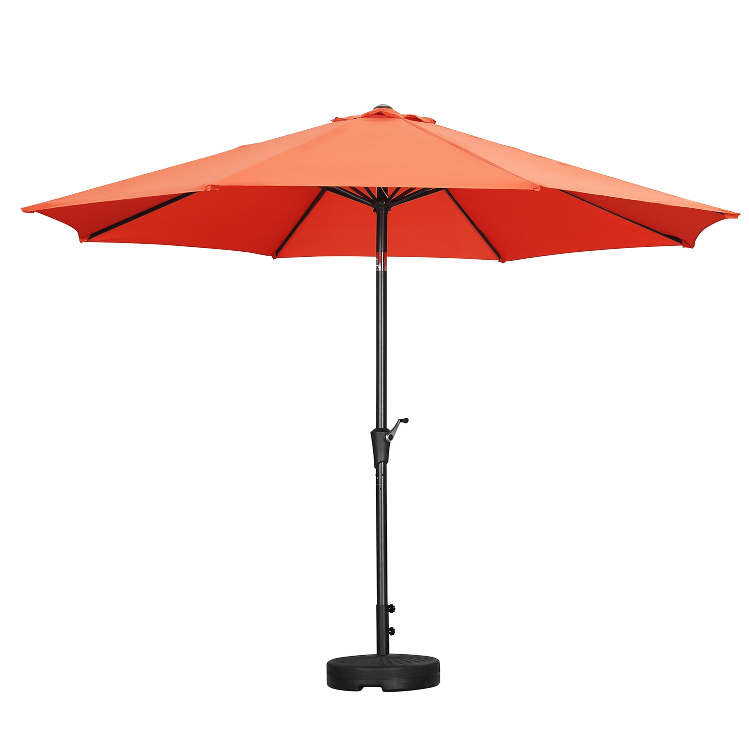 Ainfox 11FT Patio Umbrella Outdoor Portable Sun Umbrella Adjustable Angle  Yard Garden Umbrella Folding Sunshade Umbrella with Hand-cranking and Tilt Waterproof UV-proof