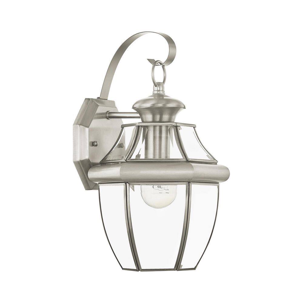 AVIANCE LIGHTING Monterey 1 Light Brushed Nickel Outdoor Wall Sconce 2151-91