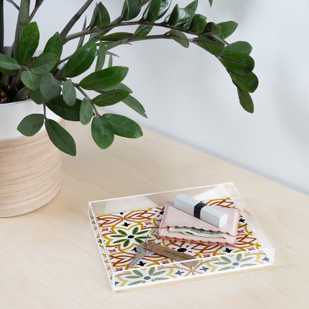 Marta Barragan Camarasa Obsession Nature Mosaics Acrylic Tray Deny Designs