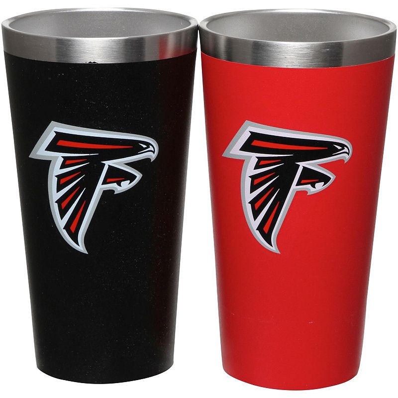 Atlanta Falcons Team Color 2-Pack Stainless Steel Pint Glass