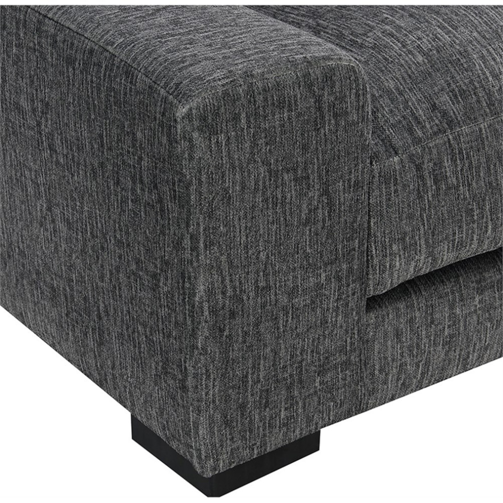 Porter Designs Big Chill Soft Microfiber Sofa   Gray   Transitional   Sofas   by Homesquare  Houzz