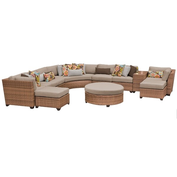 Laguna 11 Piece Outdoor Wicker Patio Furniture Set 11c