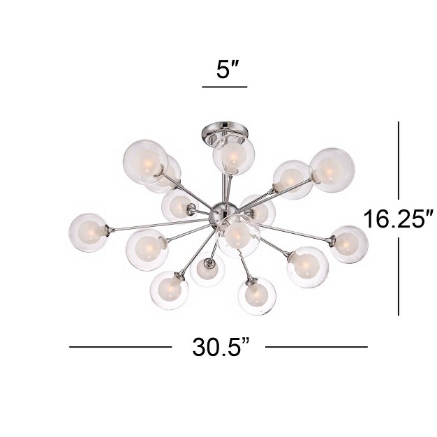 Wide 15 light Sputnik Double Glass For Bedroom