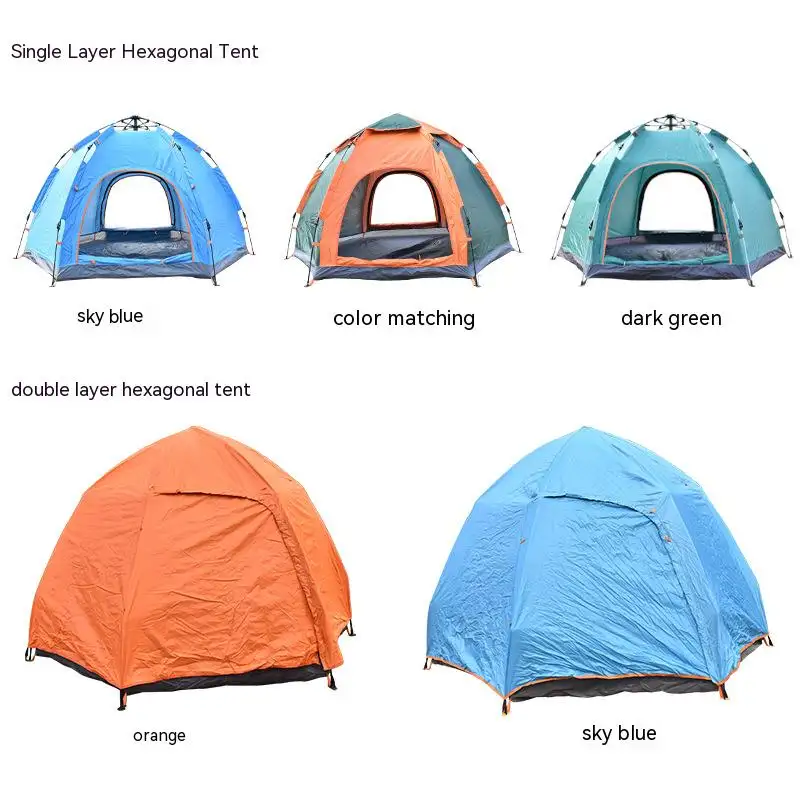 Outdoor Camping Tente Manufacturer Automatic Air Tent 3 4 Person Ball Tent