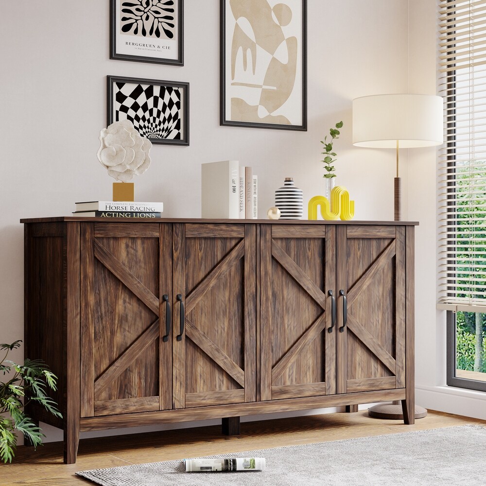 Freestanding Sideboard Storage Cabinet for Living Room Office Bedroom