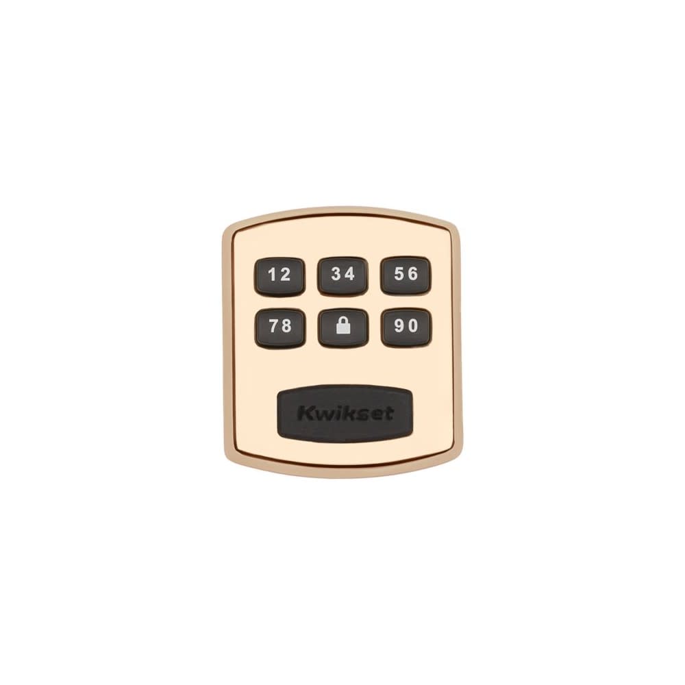 Polished Brass No Cylinder Keyless Entry Electronic Deadbolt