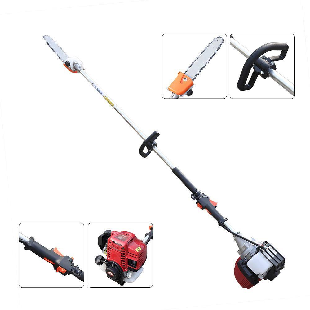 YIYIBYUS 12 in 42cc 4Stroke Gasoline Engine Tree Pole Saw Pruner Cordless Gas Chainsaw