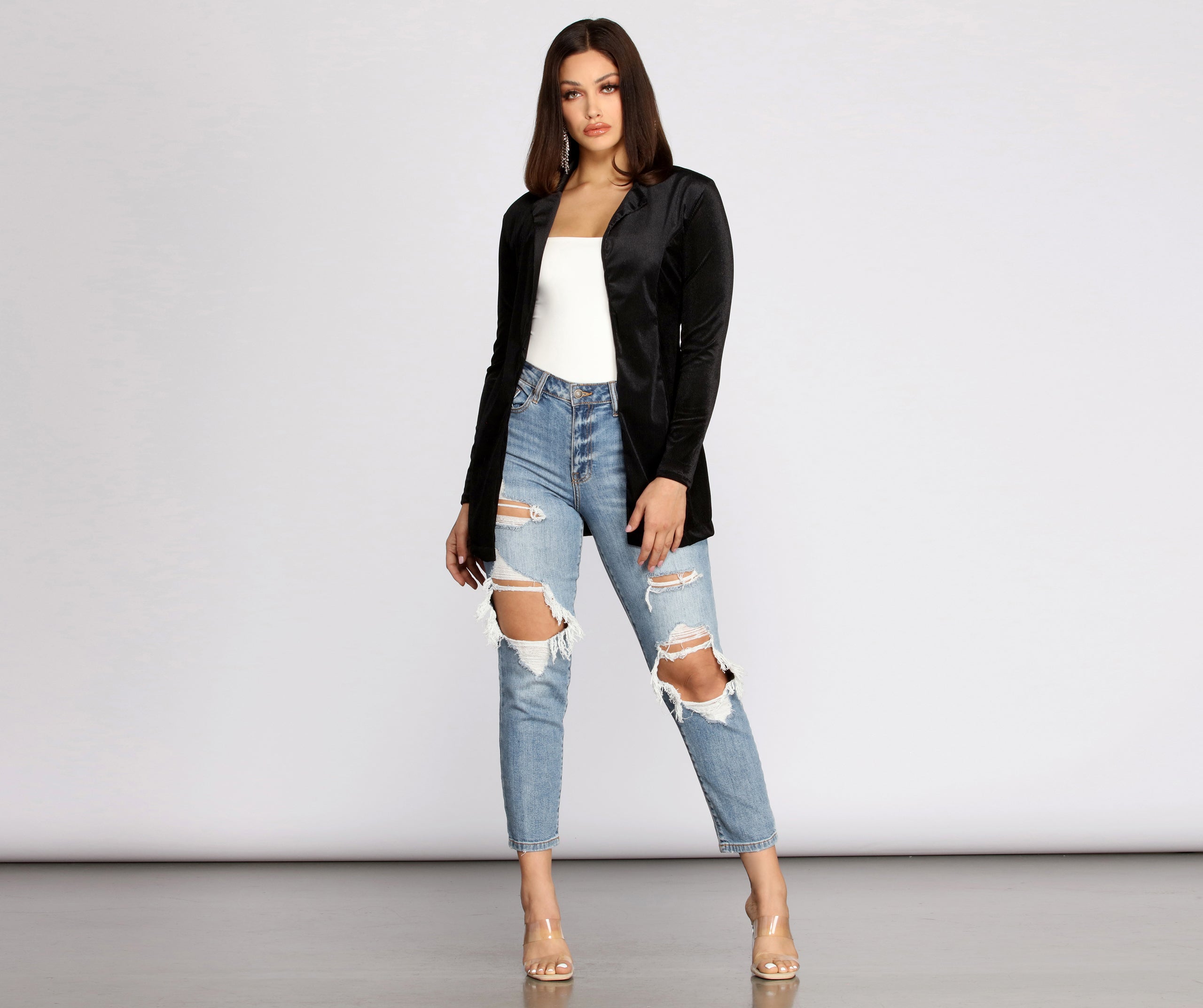 Young And Free Velvet Blazer