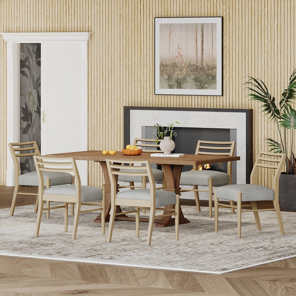 Fernleaf Upholstered Expandable 7 Piece Dining Set by Christopher Knight Home